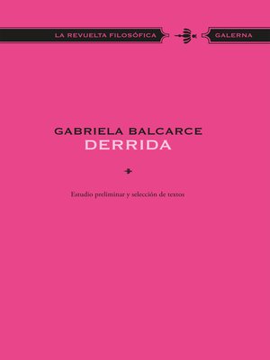cover image of Derrida